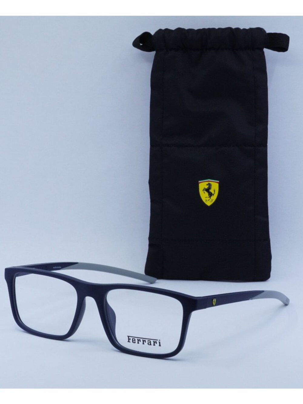 Scuderia Ferrari FZ8001U 509 Rectangle Eyeglasses – Matte Blue 56mm